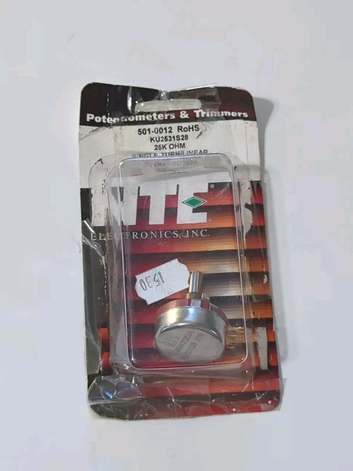 Potenciómetro NTE Electronics 501-0012 2W 25K Ohm Foto 1 de 4