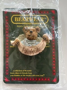 Boyds Bears And Friends Bearwear Serenity Peace Pin #26173 New 2004 - Picture 1 of 4