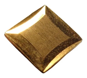 Vintage Gold Beveled Square Tie Tack - Picture 1 of 5