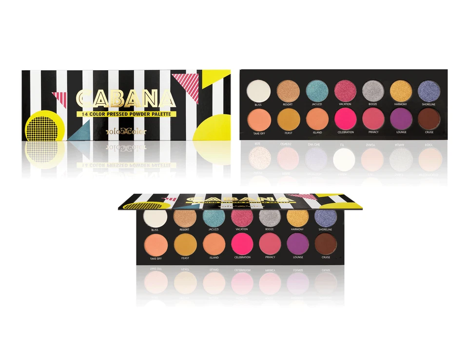 Ccolor Cosmetics CABANA 14 Color Pressed Powder Palette 14.6 g - Image 1 of 1