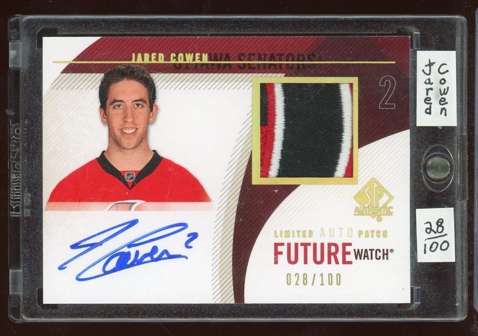 2010-11 SP Authentic Limited Autographed Patches #261 Jared Cowen 28/100 - Image 1 of 1