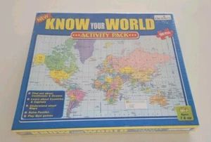 KNOW YOUR WORLD Educational JIGSAW PUZZLE Geography Game Learning HOMESCHOOL New - Picture 1 of 6