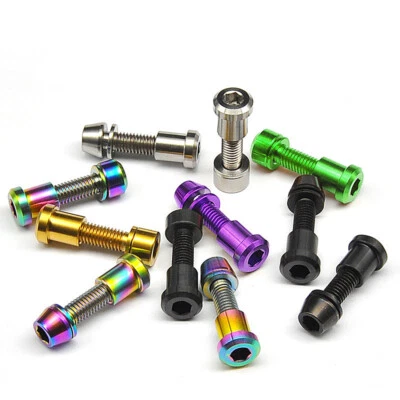 Titanium Bolt M5x16 18 20mm with Washer Screws For 3T Stem Front Forking Lock - Image 1 of 4