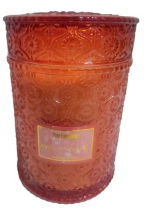๐ SALEใ๐ฅ Pier 1 PEPPERMINT PARTY Scented Candle RED Glass Luxury Jar w/Lid ๐๏ธ - Picture 1 of 9