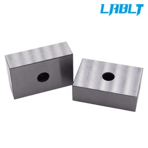 LABLT 1-2-3 Blocks Single 1/2" Hole Hardened Steel RC 55-62 Matched Pair 2 Each - Picture 1 of 10