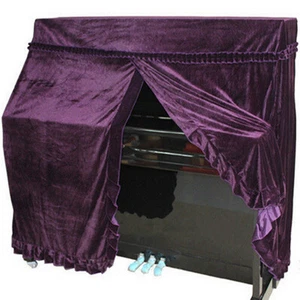 Cubierta antipolvo de piano vertical de alta calidad todas las cubiertas tamaño completo 152x60x110 cm púrpura - Imagen 1 de 1