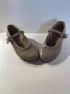 Scarpe da ballo con rubinetto Bloch ragazze Mary Jane cinturino beige marrone chiaro ragazze 8 M - Foto 1 di 12