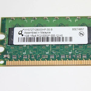 Qimonda Infineon/HP 1GB 1Rx4 PC2-5300P HYS72T128000HP-3S-B 405475-051 - Picture 1 of 4