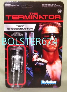 T800 ENDOSKELETON SILVER TERMINATOR ReAction Super7 Retro 3.75" Figure Funko - Picture 1 of 8