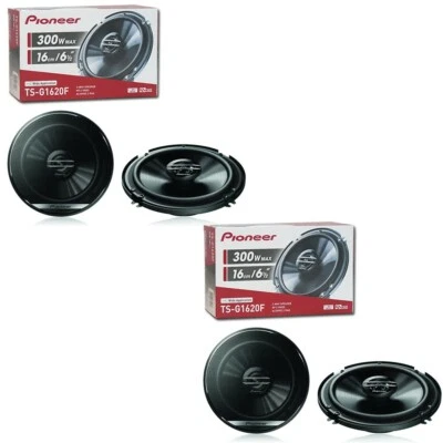 4 x PIONEER TS-G1620F 6.5" CAR AUDIO 2-WAY COAXIAL SPEAKERS - Image 1 of 3