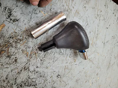 1 palanca de cambios Lincoln Continental 1998-2002 cuero negro cromo palanca de cambios Foto 1 de 2