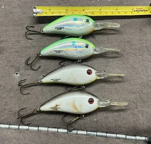 (4) Bomber Bill Dance Switchback BTSM7 Crankbait Fishing Lures Fat Free Shad  - Picture 1 of 5