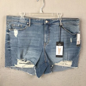 Sofia Jean Shorts Women 20 Plus Size Lila Short Midrise Destroyed Distressed NEW - Picture 1 of 21