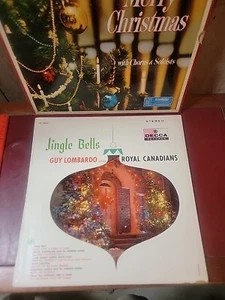 Jingle Bells - Guy Lombardo and Royal Canadians -Vinyl LP Stereo + One Christmas - Picture 1 of 12