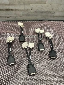 Used Lot of 5 Dell H9361 Single DMS-59 to Dual DVI Splitter Y Cable - Picture 1 of 8
