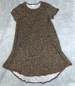 LuLaRoe Dress Women’s Size 2XL Blue/Gold Summer Short Sleeve Paisley - Picture 1 of 14