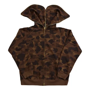 OG Bape Brown Camo Full Zip Hoodie - Picture 1 of 12