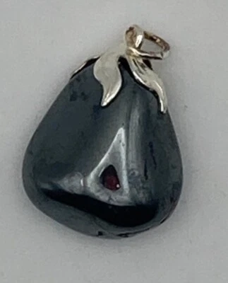 Ciondolo Collana Pietra Ematite - Immagine 1 di 2