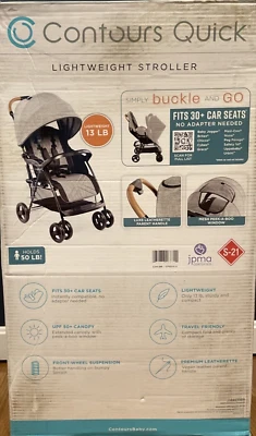 Cochecito de viaje compacto ligero para recién nacido compatible con una mano plegable Foto 1 de 4