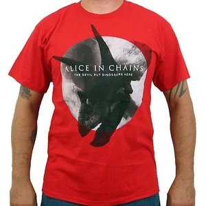 New: Red ALICE IN CHAINS The Devil Put The Dinosaurs Here Concert T-Shirt, S - Picture 1 of 1