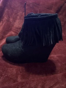 Stivaletto donna Air Underground nero scamosciato tacco chiuso taglia 12 M - Foto 1 di 13
