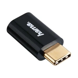 Hama Adapter Micro-USB auf USB Type-C-Stecker, Schwarz (Verpackung geöffnet) - Bild 1 von 5