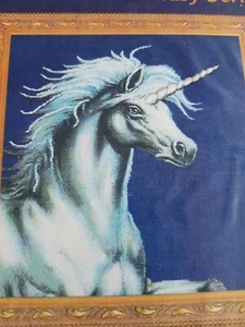 Kustom Krafts Cross Stitch Chart Unicorn 1999 OOP Dyan Allaire FREE SHIPPING - Picture 1 of 3