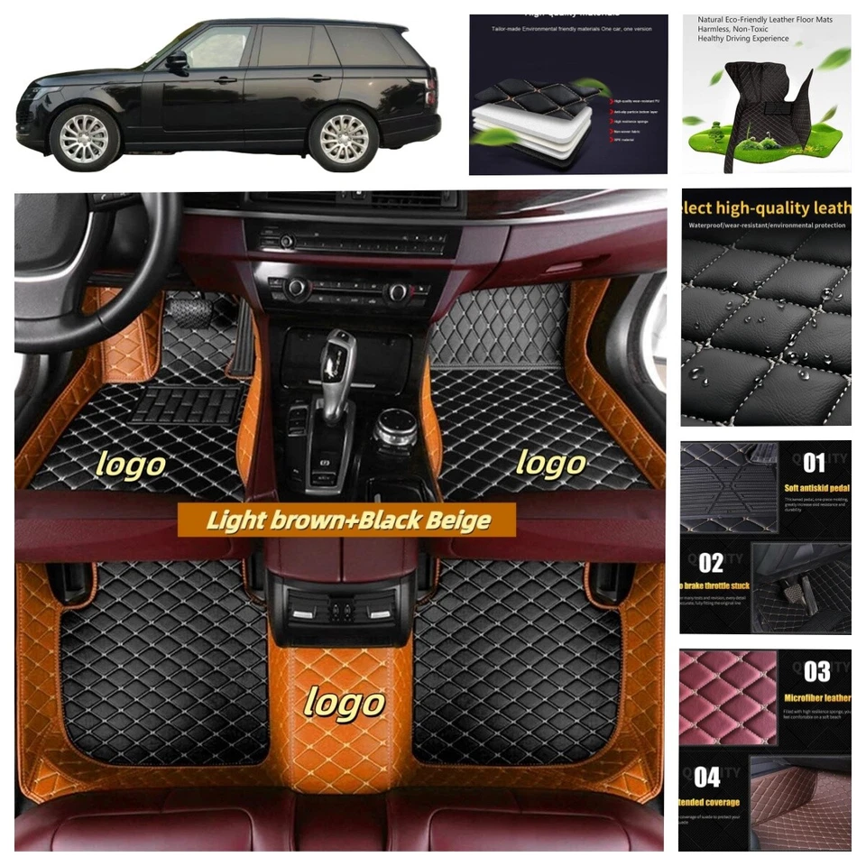 For Land Rover All Models Car Floor Mats Custom Carpets Waterproof Cargo Liners — 第 1/4 张图片