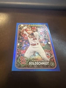 2024 Topps Holiday Paul Goldschmidt Blue Foil Parallel Sp - Picture 1 of 2
