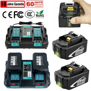 Batería de repuesto original 18V 5Ah para Makita LXT400 Li-ion BL1850B BL1860B y cargador - Imagen 1 de 30