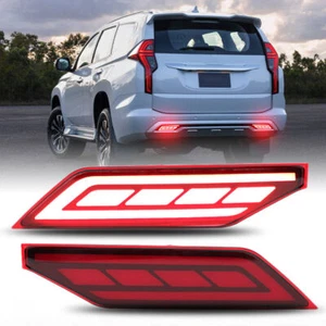 Par de luces reflectoras de parachoques trasero LED para Mitsubishi Pajero Sport 2019-2023 - Imagen 1 de 10