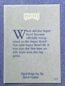 1998 playoff Brings You the Best in Fooball Informational Promos #9 of 26 - Picture 1 of 2