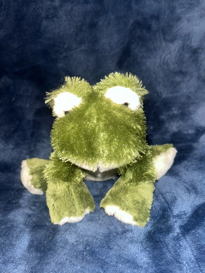 Ganz Webkinz - HS001 - Lil' Kinz Fuzzy Frog (No Code) - Image 1 of 4