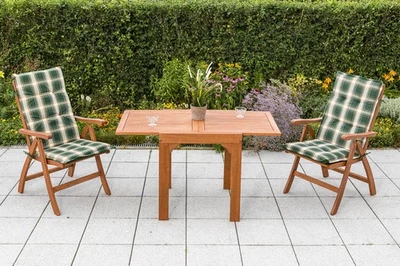 MX Gartenmöbel Maracaibo 5tgl. Holz Terrassenmöbel Balkonmöbel Tischgruppe - Bild 1 von 4