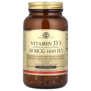 Vitamin D3, 10 mcg (400 IU), 250 Softgels - Picture 1 of 2