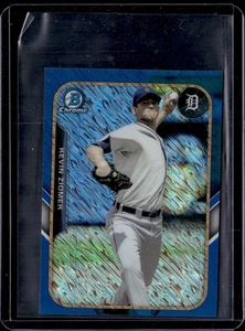 2015 Bowman #FFM-KZ Kevin Ziomek Minis Blue Shimmer Refractor #/150 - Picture 1 of 2