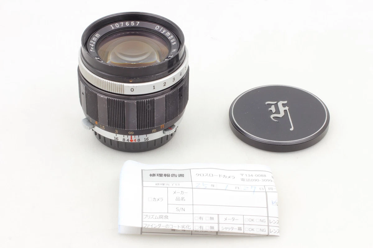 OLYMPUS H.ZUIKO 42mm F1.2 TTL PEN用 1157 Olympus 40mm f1.4 G.Zuiko