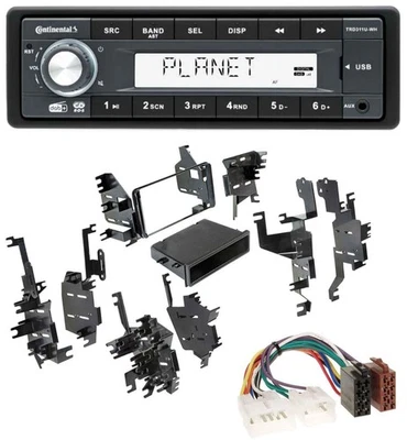 Continental MP3 AUX USB DAB 1DIN Autoradio für Toyota RAV-4 Celica MR2 Spyder bi - Bild 1 von 4
