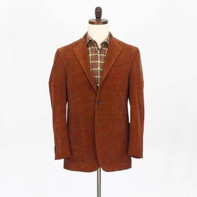 ETRO 40R Brown Sport Coat Blazer Jacket Solid 3-Button Corduroy - Image 1 of 4