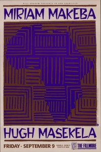 MIRIAM MAKEBA-HUGH MASEKELA poster San Francisco Fillmore F047 - Picture 1 of 1