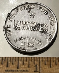 New York,  Valentine & Company Established 1832, Valentines Varnishes, Token - Picture 1 of 4