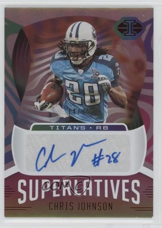 2021 Panini Illusions Superlatives Signs Red /75 Chris Johnson #SU-12 Auto - Image 1 of 2