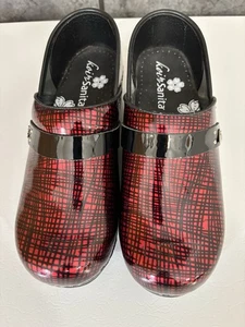 Koi by Sanita Clogs Damen Gr. 39 rot blk Lackleder poliert Clog - Bild 1 von 11