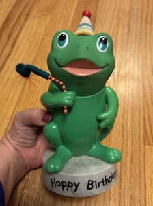 Vintage 1971 Dakin Goofy Grams Happy Birthday Frog 70s Froggy Figure Decor Rare - Picture 1 of 7