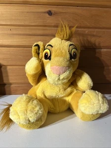 Peluche de peluche vintage Applause Disney El Rey León Simba marioneta de mano 8" - Imagen 1 de 6