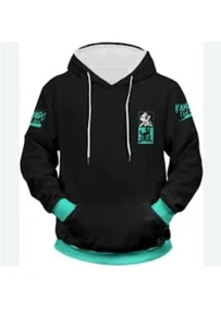 Anime Demon Slayer Kamado Tanjirou Felpa con Cappuccio Cappotto Cosplay Costume con Cappuccio Regali 4XL - Foto 1 di 3