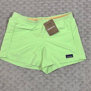 Patagonia Girls Youth Unlined 4" Baggies Salamander Green Shorts Size L(12) - Picture 1 of 6