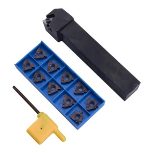 SER2020K16 CNC Lathe Threading Turning Tool Holder + 10pc 16ER AG60 Insert - Picture 1 of 4