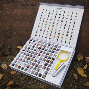 Geology GEM Rock Mineral Kit ID Sheet Rock & Mineral Collection for Holiday - Picture 1 of 7