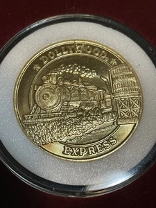 Dollywood Commemorative Gold Tone Coin Dollywood Express Train Org Box - Picture 1 of 6
